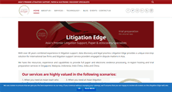 Desktop Screenshot of litigationedge.asia